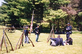 [photo, Civil War re-enactors, Carroll County Farm Museum, Westminster, Maryland]