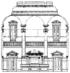 [architectural drawing, Senate Chamber, State House, Annapolis, Maryland]