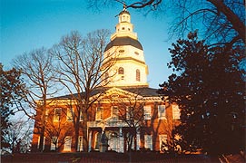 [photo, State House (from Maryland Ave.), Annapolis, Maryland]