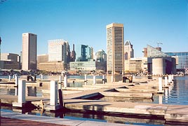 [photo, Skyline from Federal Hill, Baltimore, Maryland]